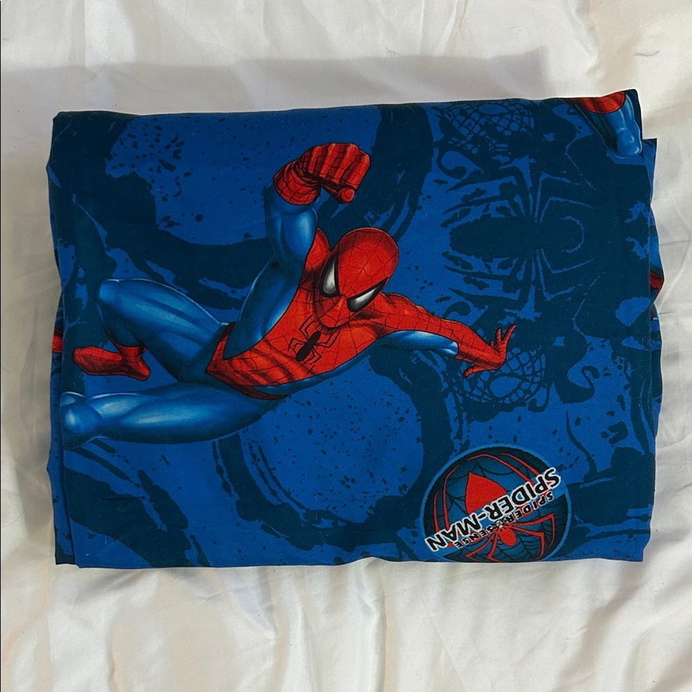 Twin Bed Sheet Set Spider-Man Blue / Red Graphic